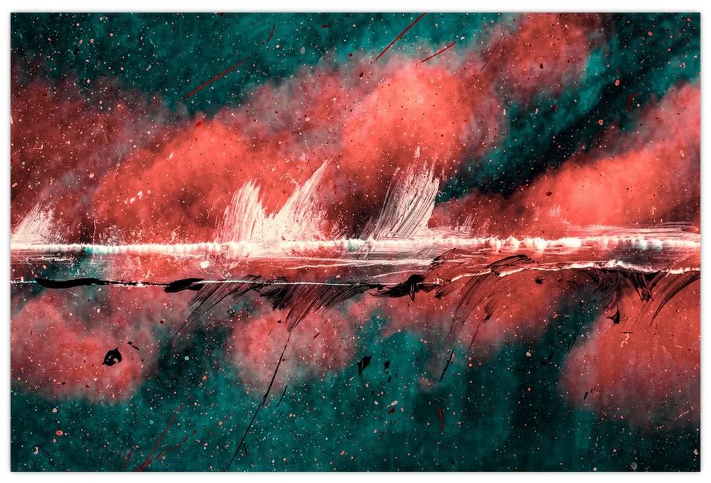Tablou - Explozie în petrol (90x60 cm)