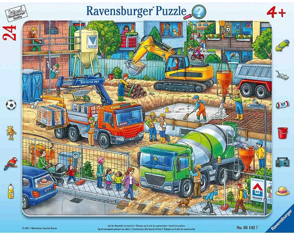 PUZZLE TIP RAMA SANTIER DE CONSTRUCTII, 24 PIESE - RAVENSBURGER (RVSPC05142)