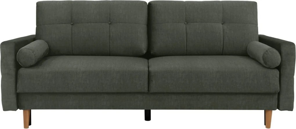 Canapea extensibila TORENT, stofa catifelata verde - Vogue 11, 220x98x