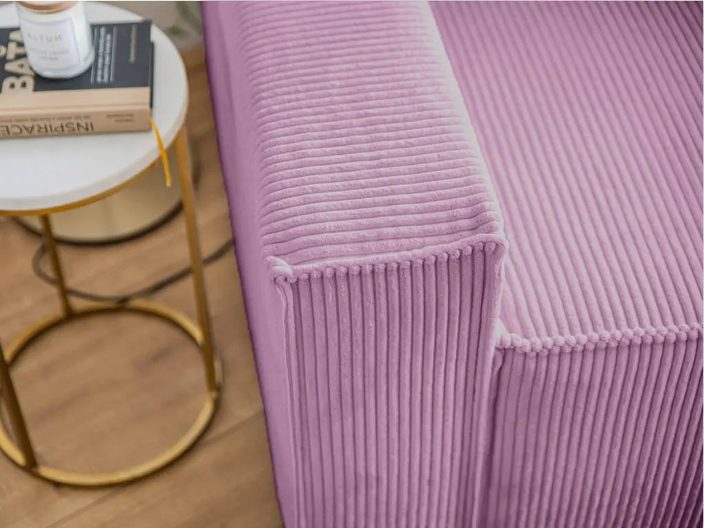 Fotoliu cu taburet SMART SET, lila