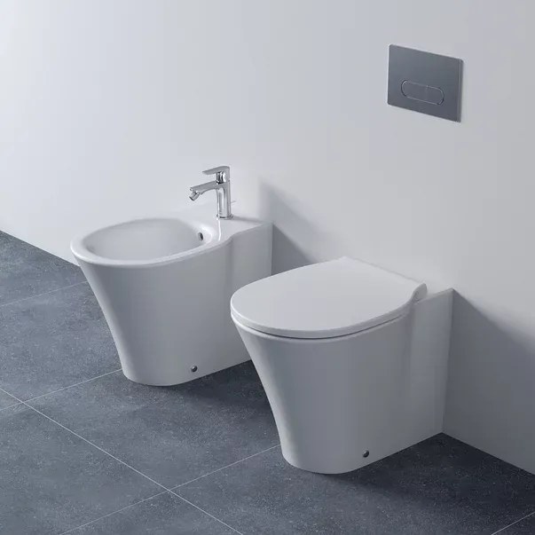 Vas wc pe pardoseala BTW Ideal Standard Connect Air AquaBlade pentru rezervor ingropat