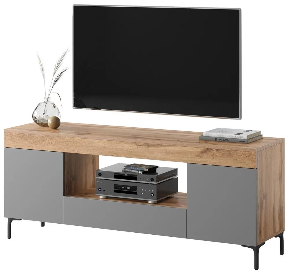 Dulap TV Giuseppo  (stejar lancaster + gri). 1098649