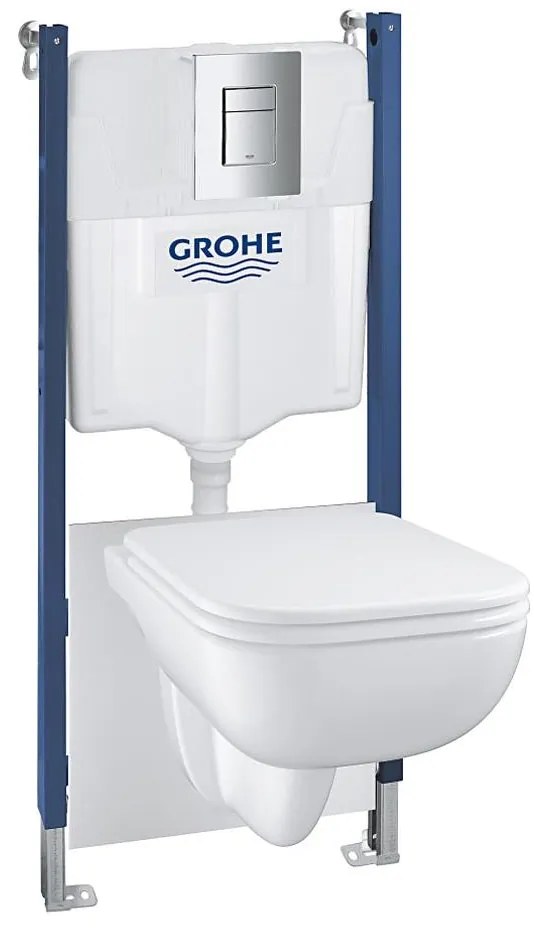 GROHE 39816000 - Set pentru WC SOLIDO COMPACT, 1,13 m, ceramică/alb