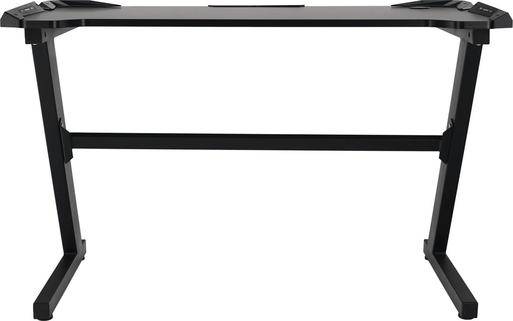 Birou PC/birou gaming, negru, JADIS