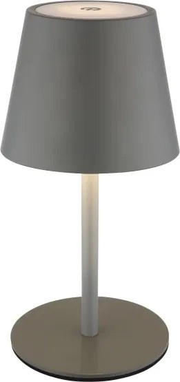 Globo 58488G-LED Lampă de masă VANNIE, reglabilă, cu control tactil, reîncărcabilă, pentru exterior, 3W/5V IP54 1800mAh gri
