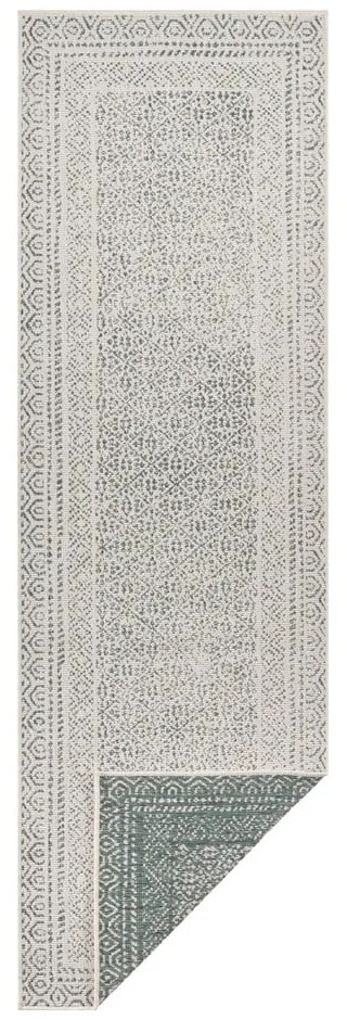 Covor lung pentru exterior Ragami Berlin, 80x250 cm, verde - alb