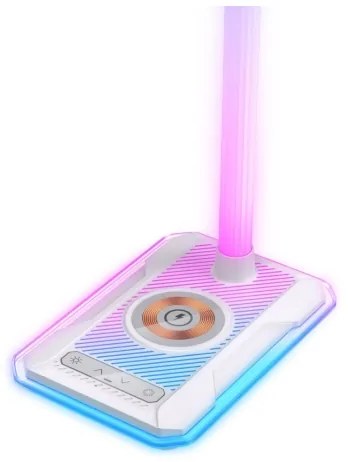 Lampă LED RGBW dimabilă de masă cu încărcare Qi Immax 08988L 30W/230V alb