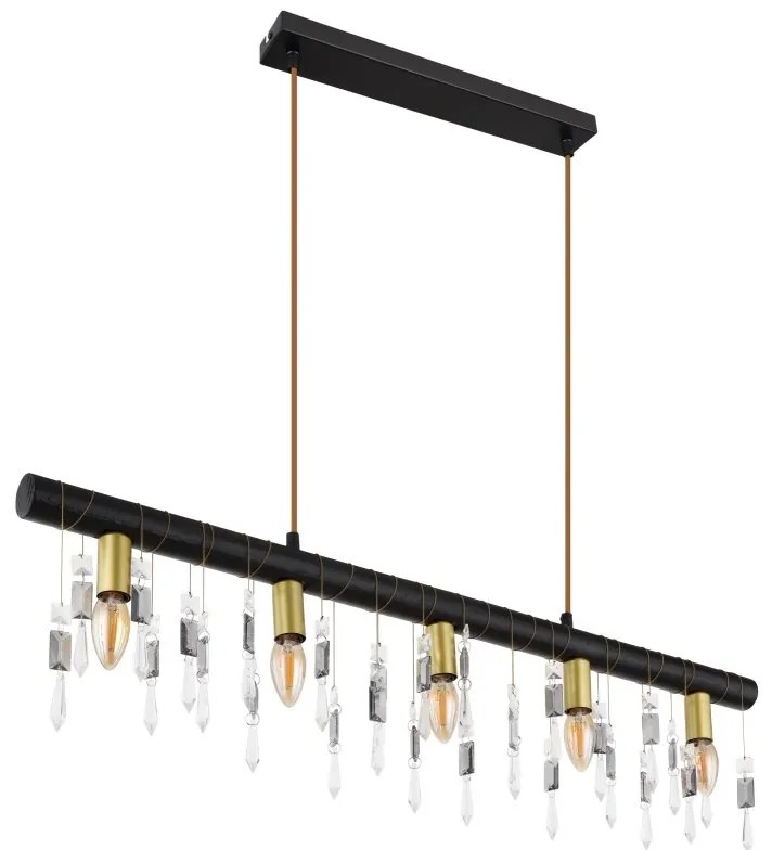 Lustra suspendata design modern Kira I negru