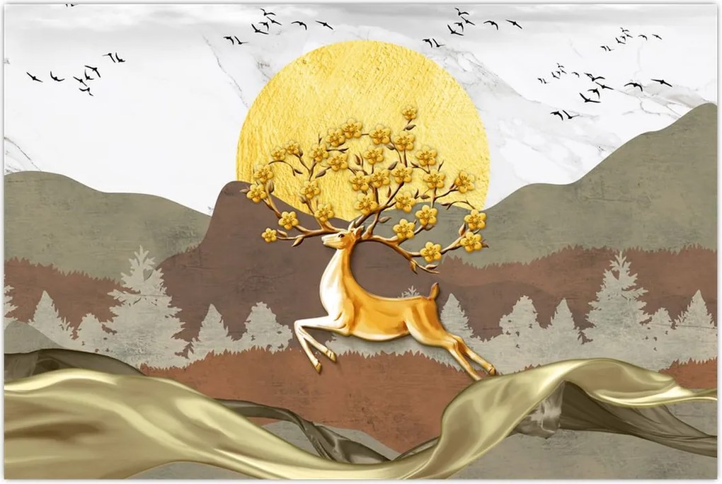 Tablou cu cerb (90x60 cm)