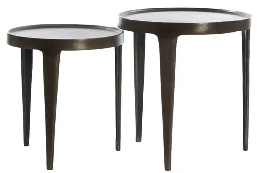 Măsuță auxiliară rotundă din metal ø 43 cm Tobias – Light &amp; Living