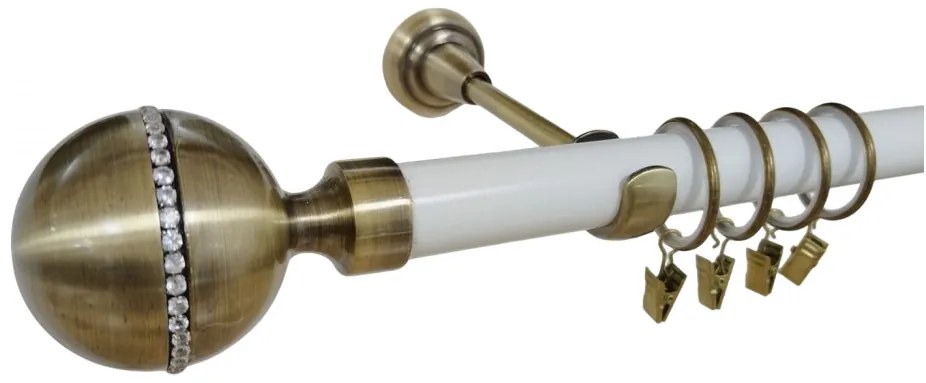 Galerie simpla KALISTO CRYSTAL /25 - alb/aur antic (Alege marime: 400 cm)