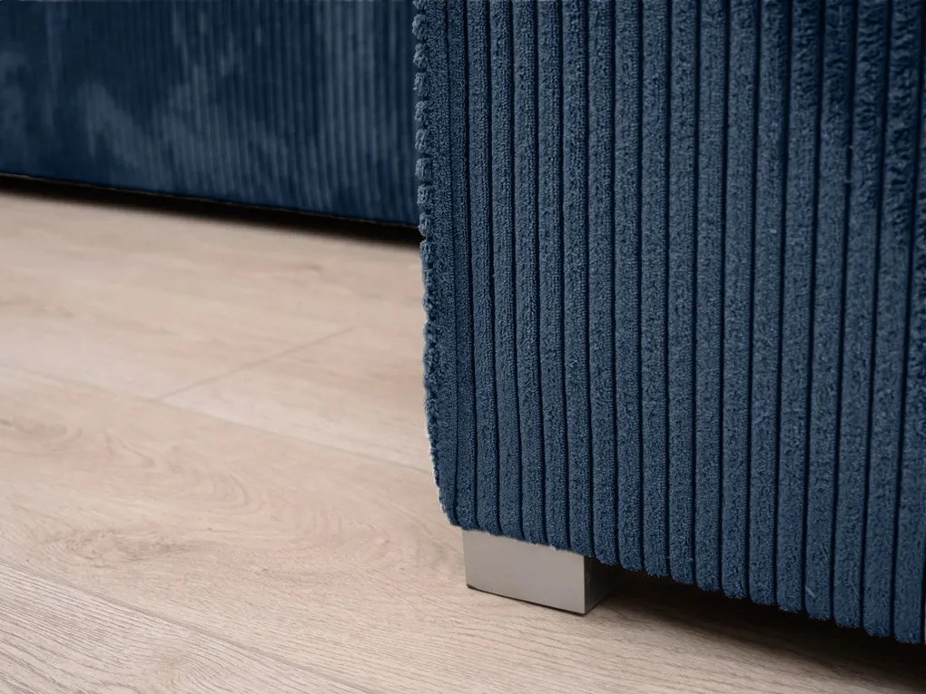 Coltar in forma de U SMART COSARO 295x140 cm, albastru inchis