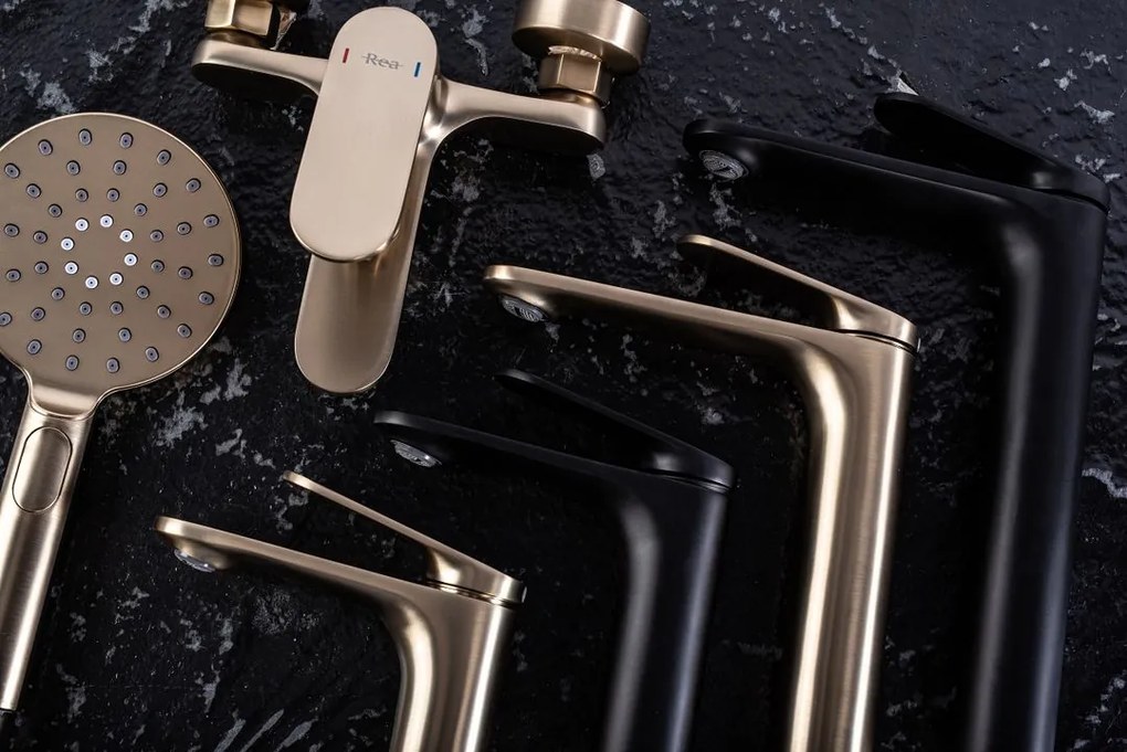 Baterie pentru lavoar Rea Marco BLACK negru