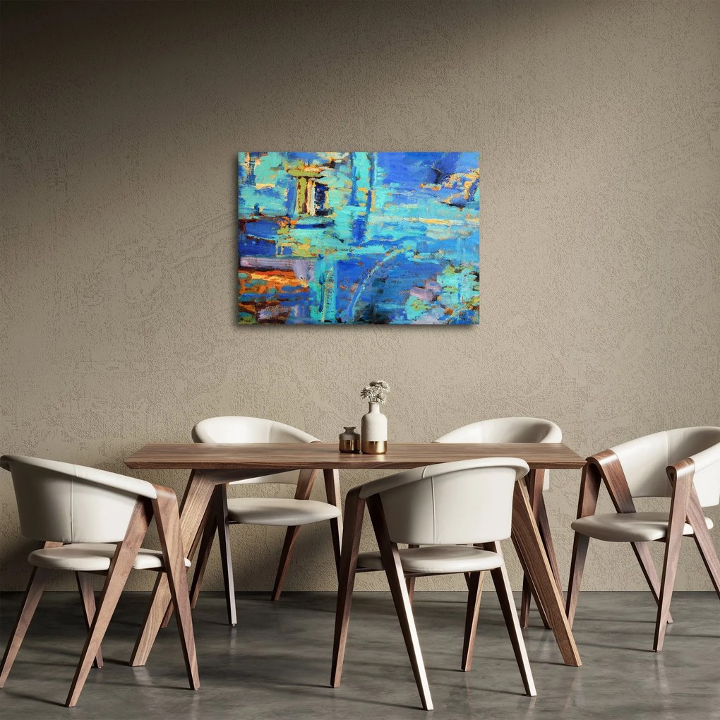Tablou - pictură abstractă în ulei (70x50 cm)