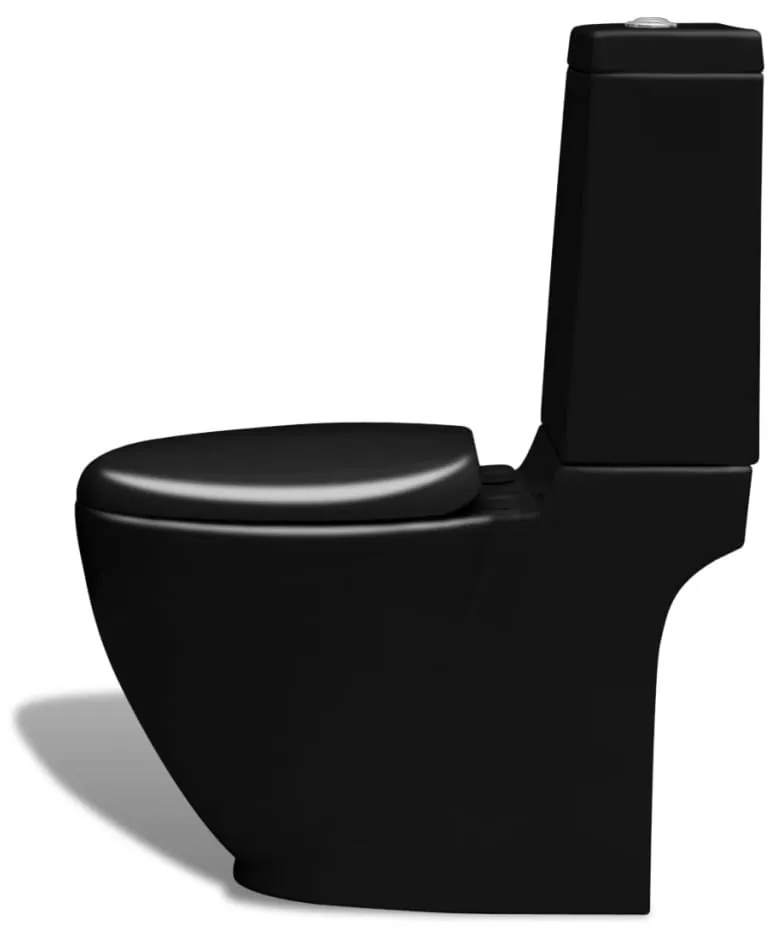 Set de toaleta &amp; bideu, negru, ceramica