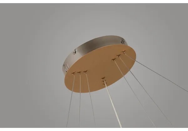 Lustră LED pe cablu BRIGHTON LED/55W/230V aurie Azzardo AZ4429