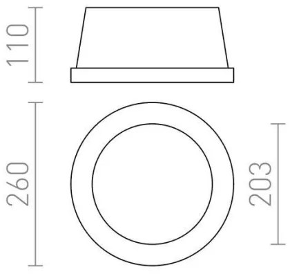 Plafonieră încastrată MIA 2xE27/40W/230V RED-Design Rendl-R10444