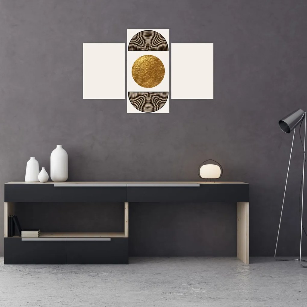 Tablou - Ornament de aur N⁰1 (90x60 cm)