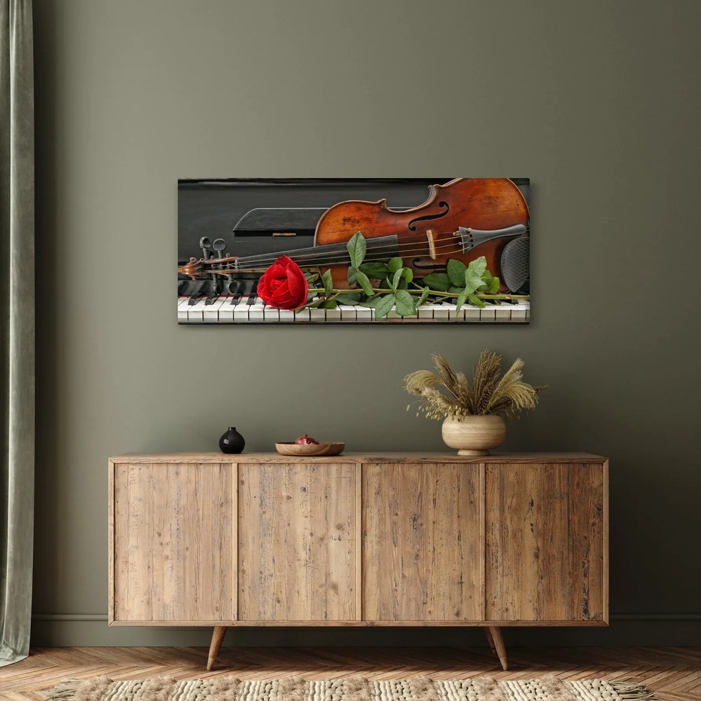 Tablou- Amintire de muzicean (120x50 cm)