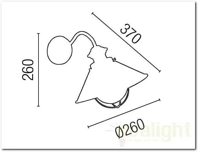 Aplica exterior clasic IP33 Nautica 71110