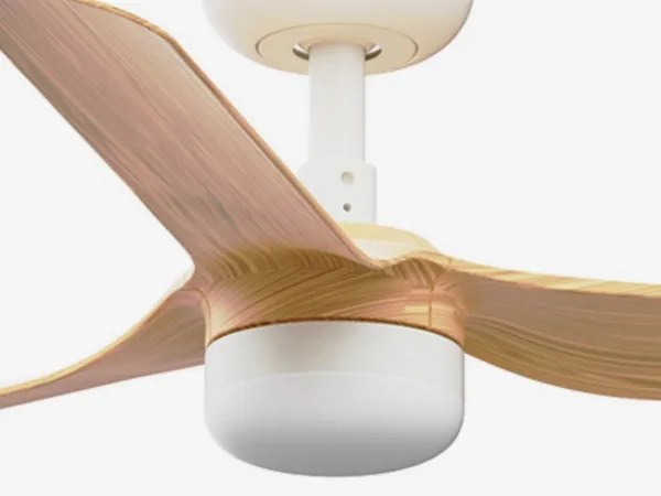 Ventilator LED dimabil FARO 33821WT-1TW MINI PUNT S LED/10W/230V maro/alb d. 90 cm WT + telecomandă