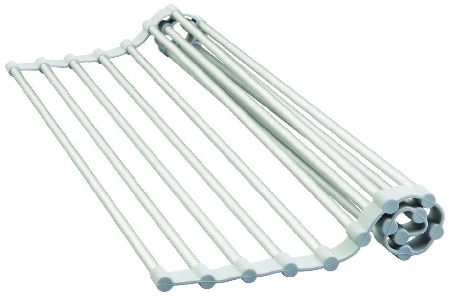 Scurgător de vase argintiu din aluminiu Metro – iDesign