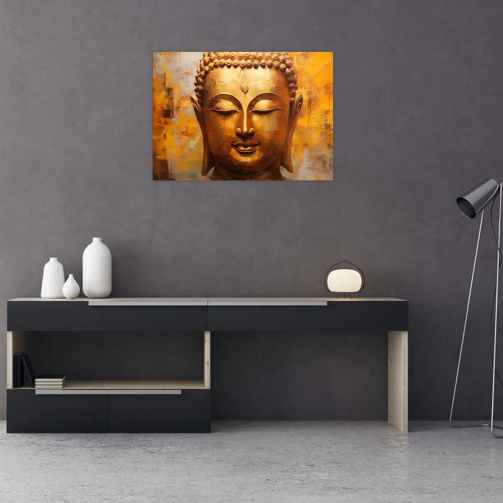 Tablou - Buddha, pictură în ulei (70x50 cm)