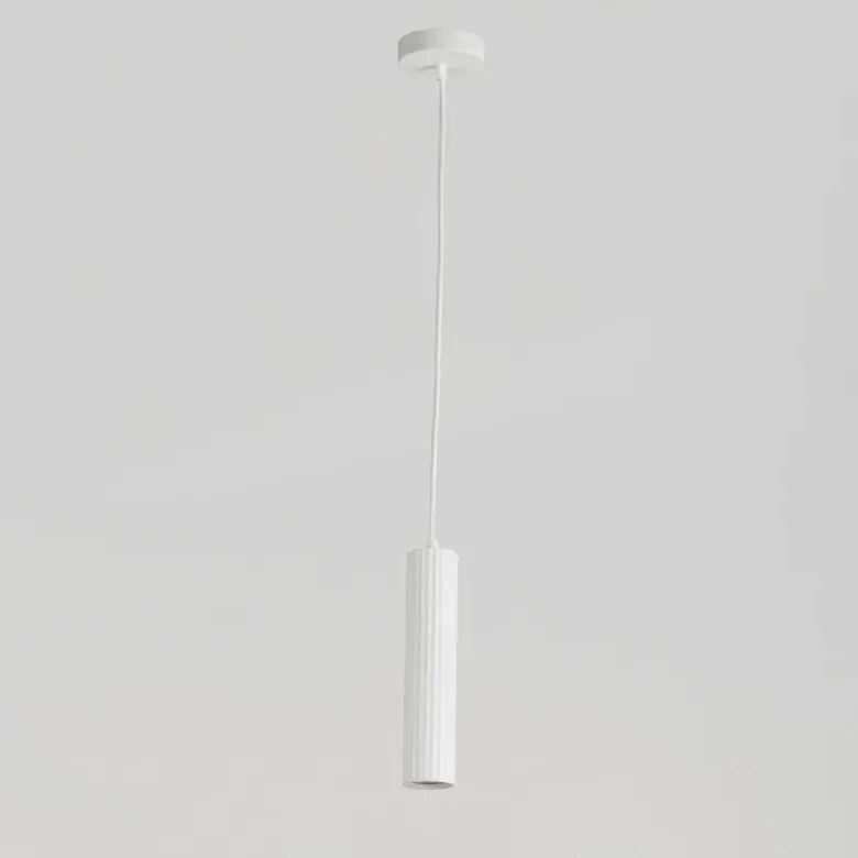 Pendul din aluminiu canelat Anna alb