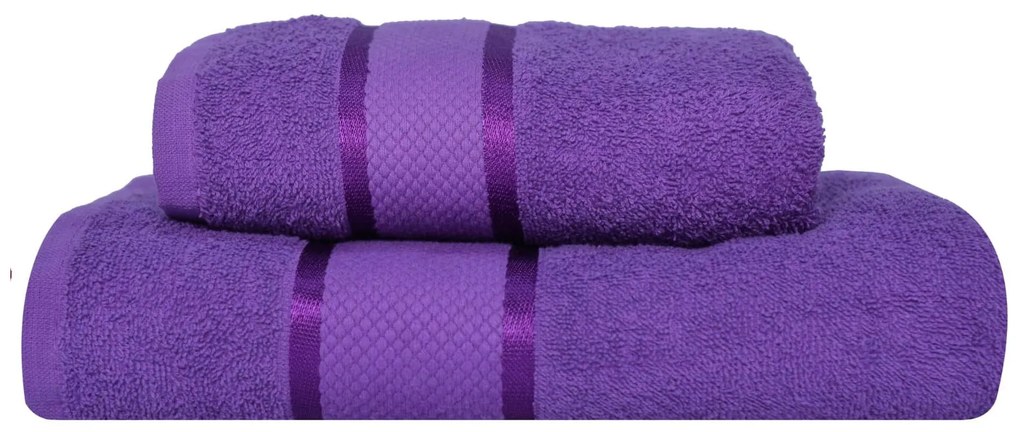 2 Prosoape Bumbac 400 grame 2PRL4 Purple