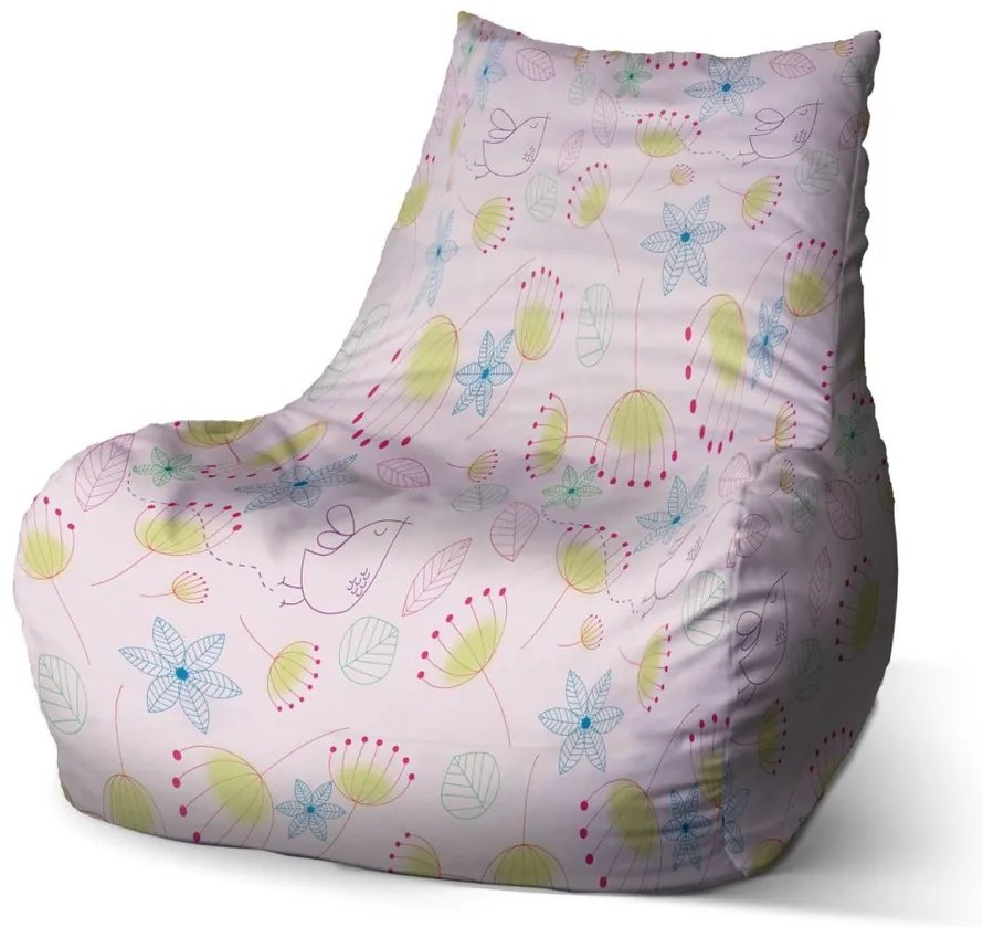 Sac de șezut Bean imagini colorate - pentru copii, roz