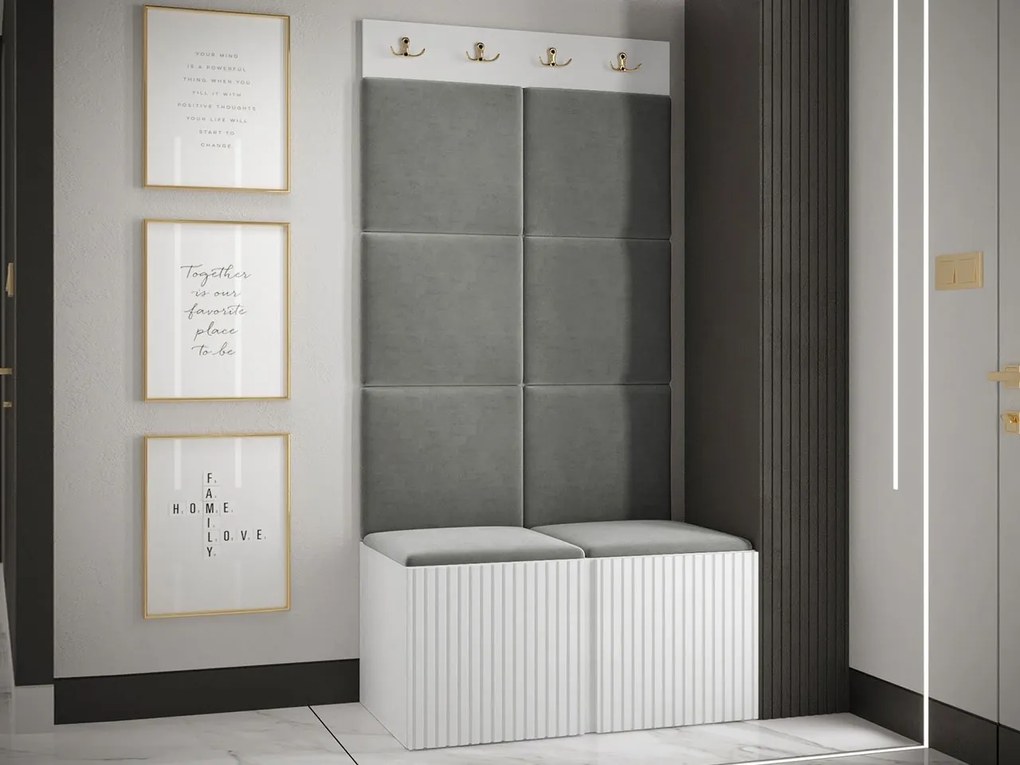 Mobilier hol Tewarota Slim IV (Alb + Gri) . Promo -17%. 1104848