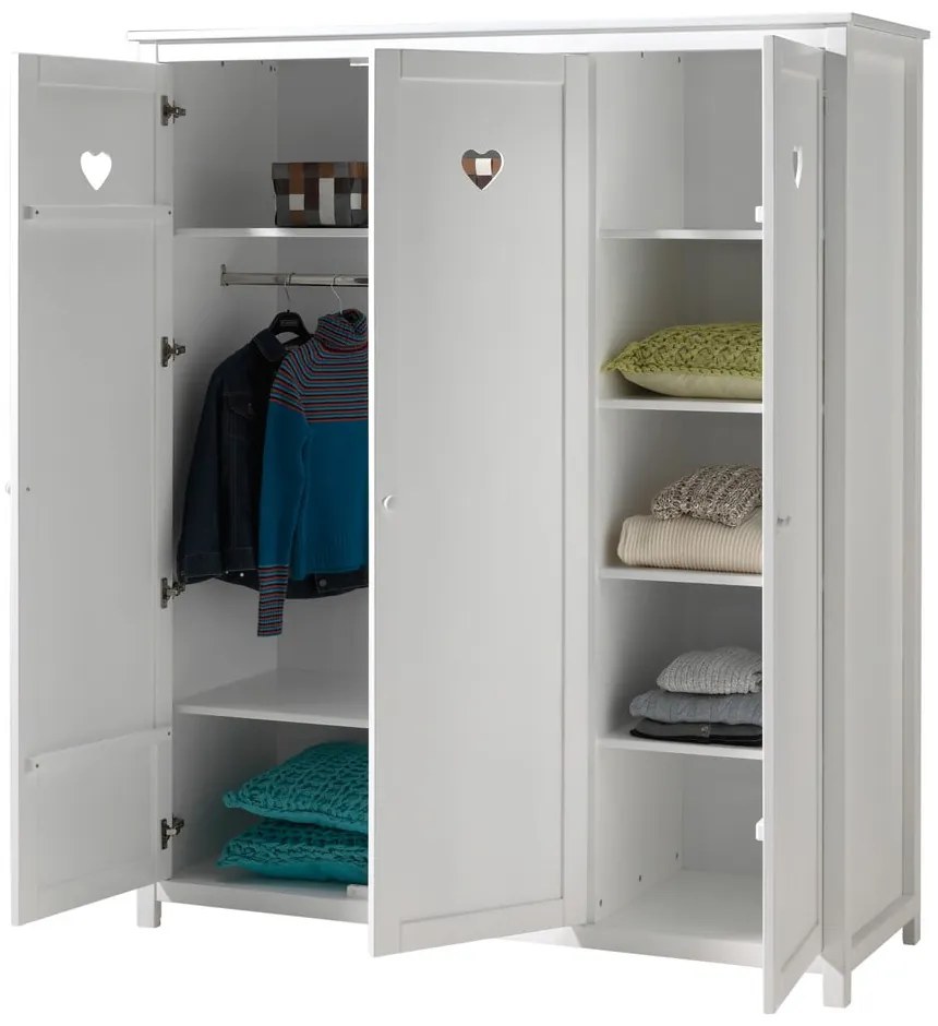 Șifonier de copii alb 159x191x57 cm Amori – Vipack