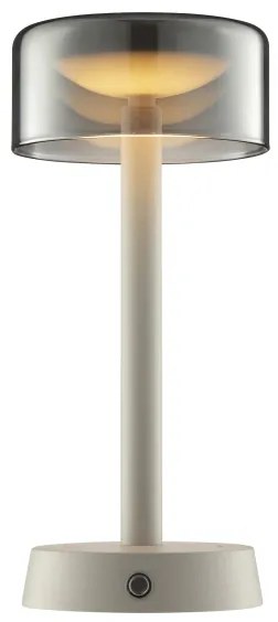 Brilliant - Lampă LED de birou RAZOR, reîncărcabilă, cu reglare a luminozității și control tactil, LED/2,5W/5V 2700K IP44, gri