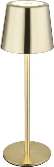 Globo 58482M-LED Lampă de birou VANCOUVER, reglabilă prin atingere și reîncărcabilă, 2W/3,7V 2200 mAh, auriu