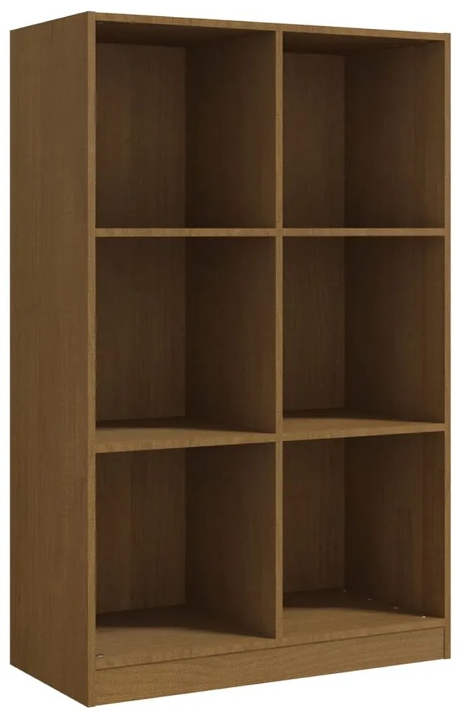 809957 vidaXL Bibliotecă, maro miere, 70x33x110 cm, lemn masiv de pin