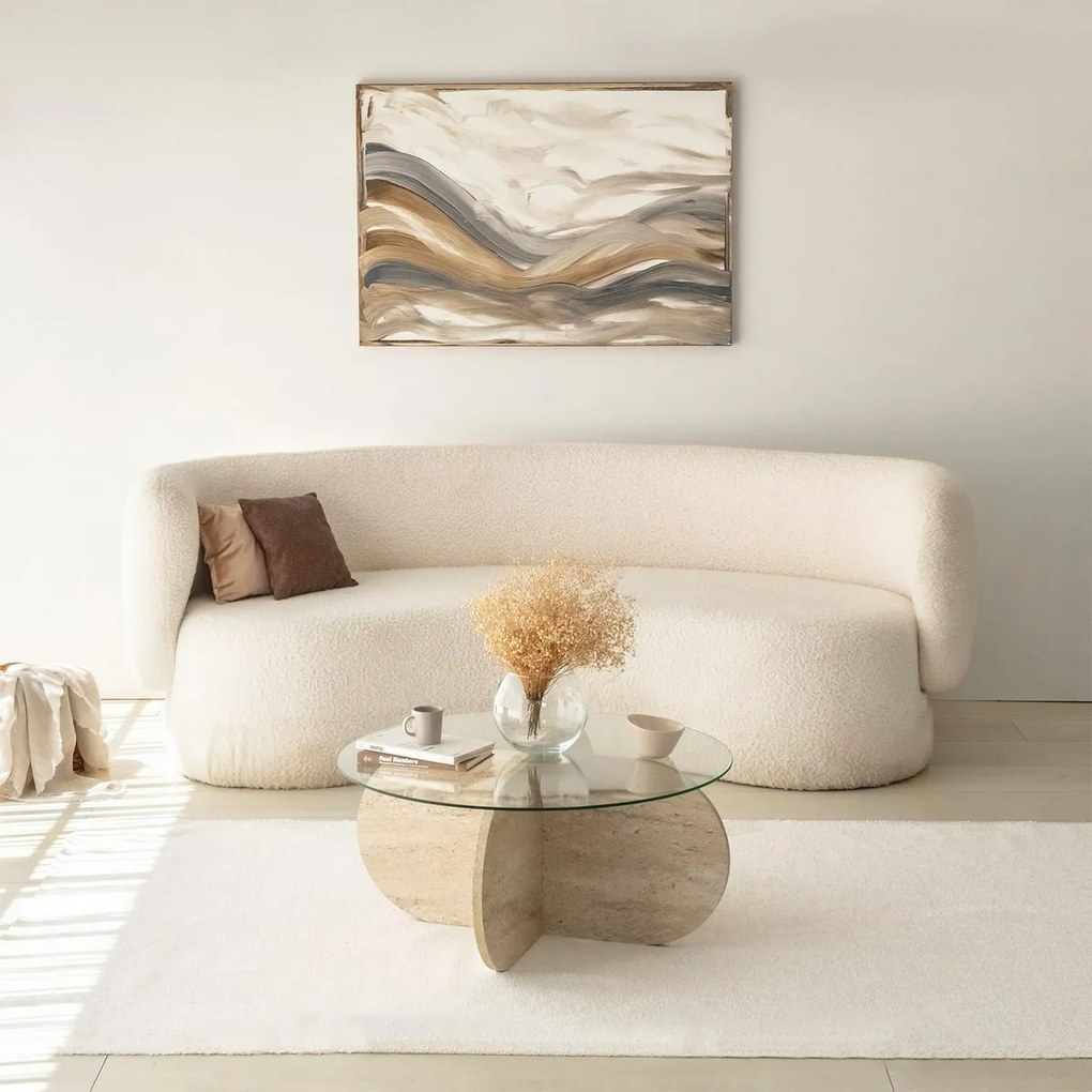 Măsuță de cafea Bubble Travertine