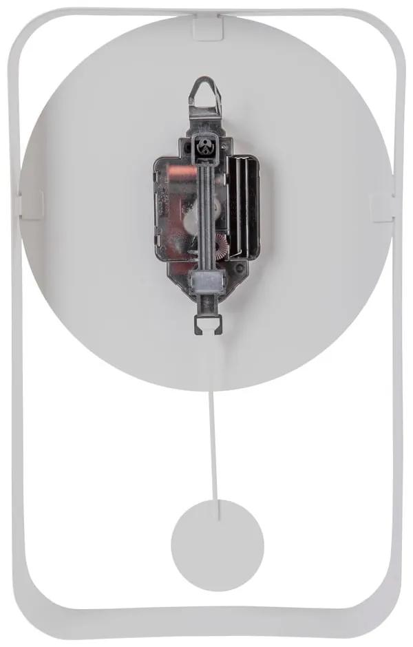 Ceas cu pendul Karlsson Charm, înălțime 32,5 cm, alb