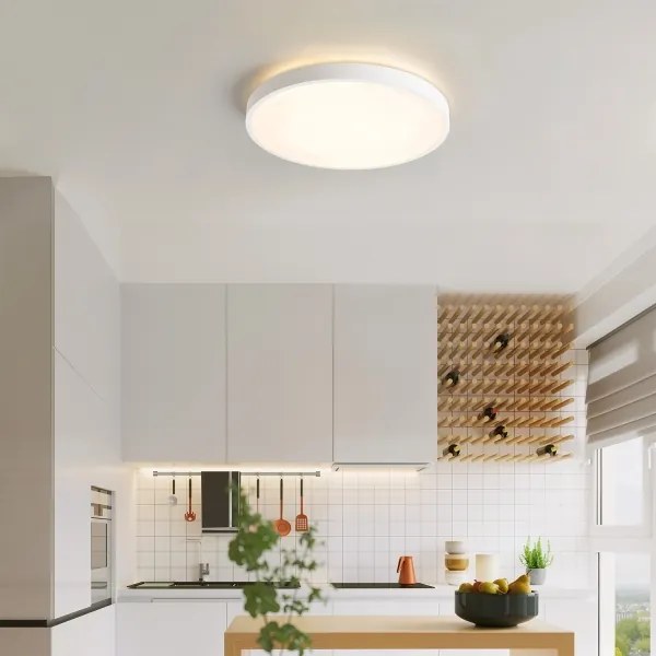 Brilagi - Lampă LED dimabilă GLASS POOL DOUBLE LED/48W/230V 40 cm albă + telecomandă