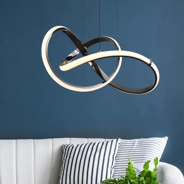 Lustră LED pe cablu Zuma Line MD9717-1-3BCD INDIGO LED/44W/230V negru