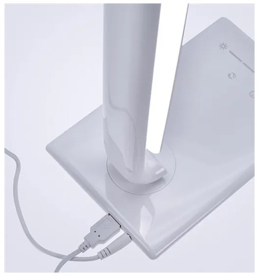 Lampă LED de masă dimabilă cu conector USB LED/12W/230V albă Solight WO37-W