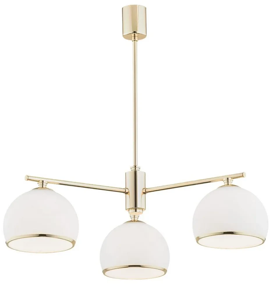Lustră pe tijă MARBELLA 3xE27/15W/230V alamă Argon 1488