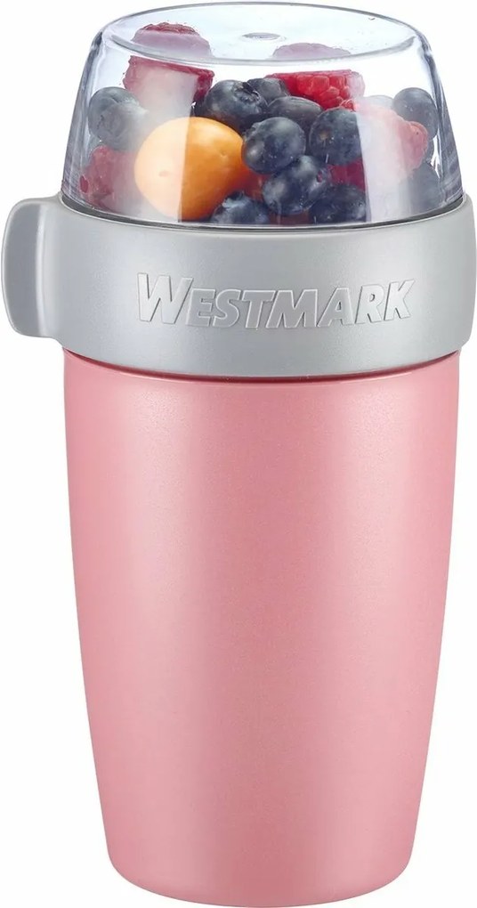 Cutie pentru gustări din două piese Westmark, 700ml, roz, S