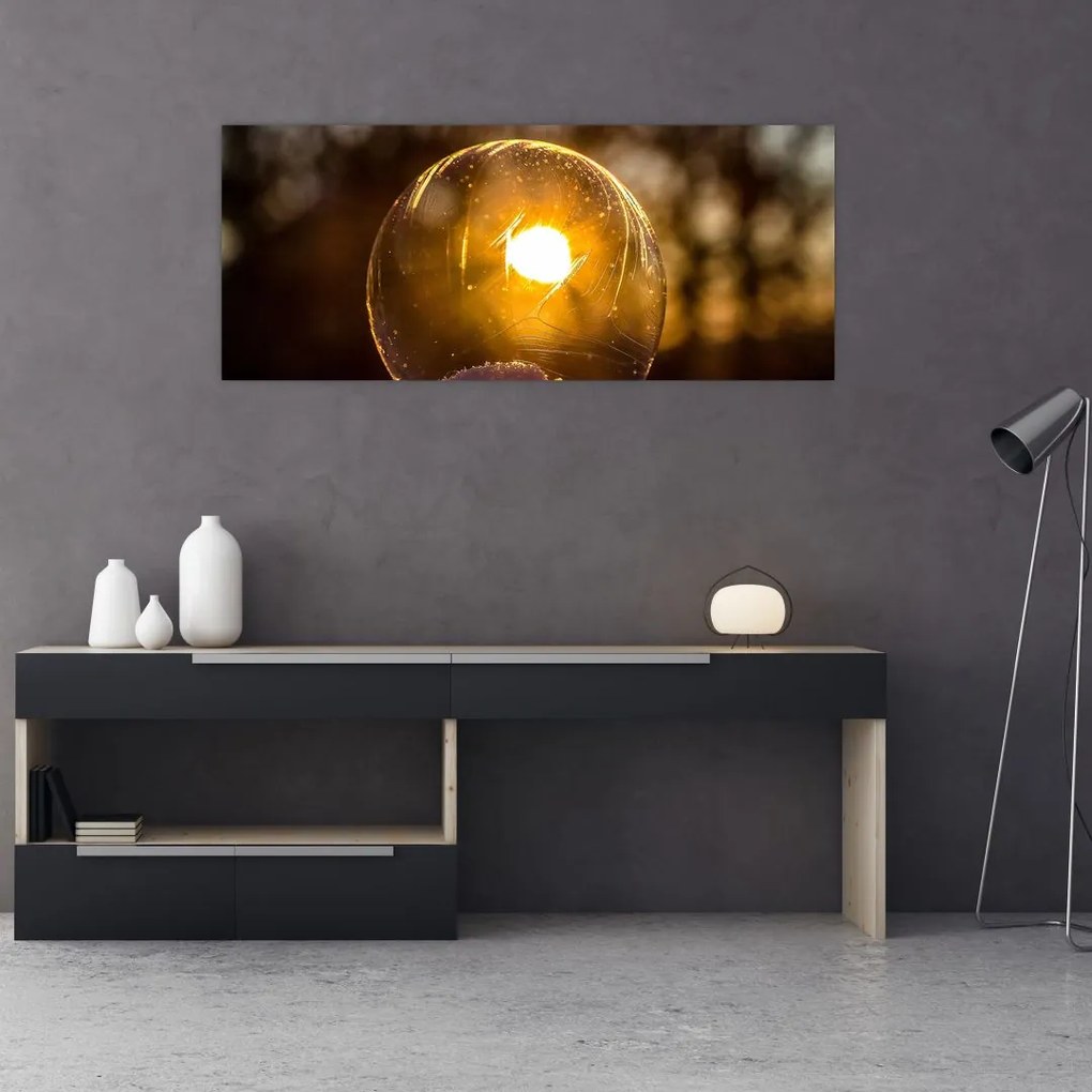 Tablou - Bulă transparentă (120x50 cm)