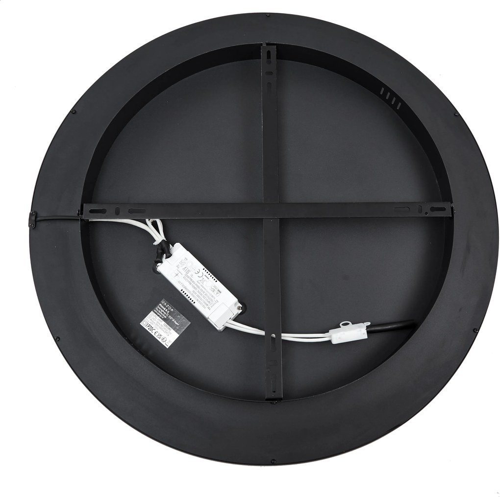 Plafonieră de design neagră cu alb, incl. LED, cu 3 trepte de intensitate luminoasă - Xavi