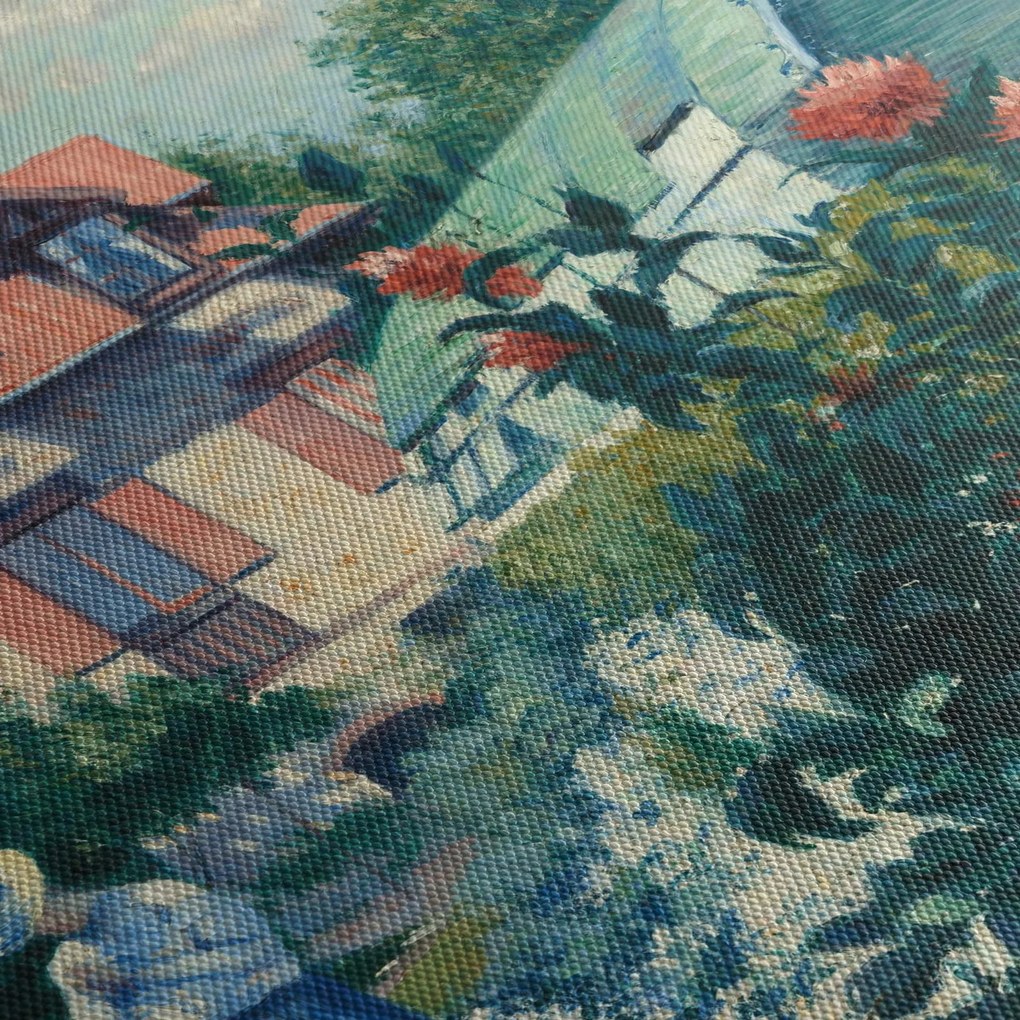 Tablou - Gustave Caillebotte, Dahlias, Garden at Petit Gennevilliers, reproducere (90x60 cm)