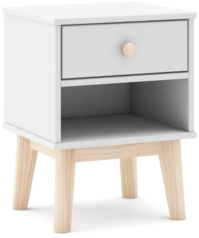 Noptieră de copii albă Esteban – Marckeric