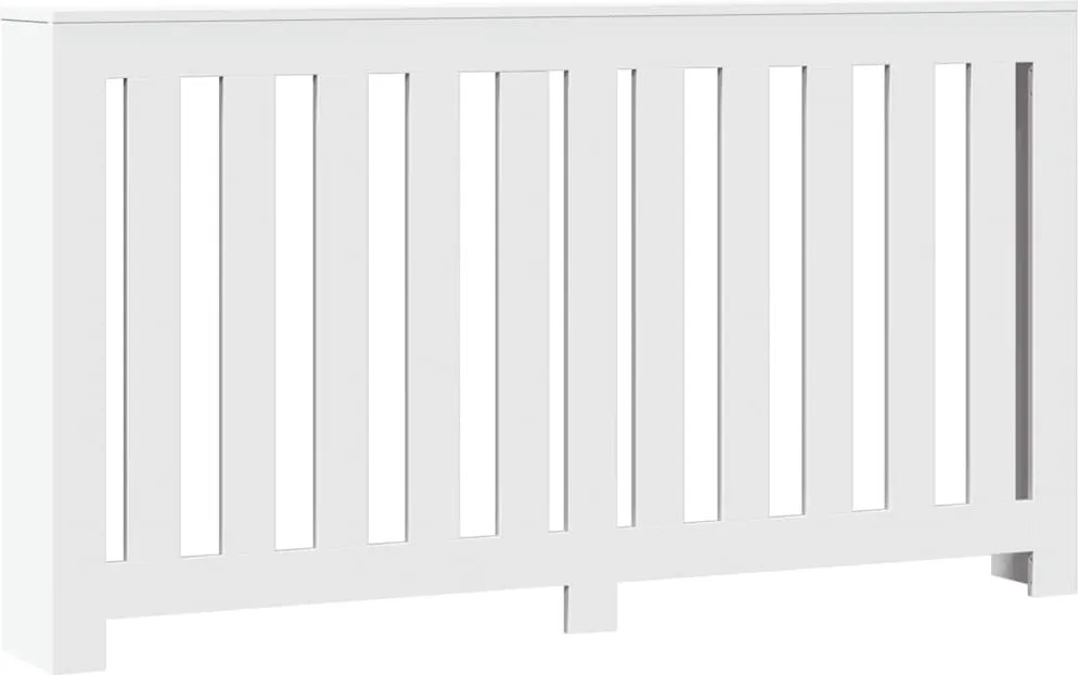 vidaXL Mască pentru calorifer, alb, 149x20x82 cm, lemn prelucrat