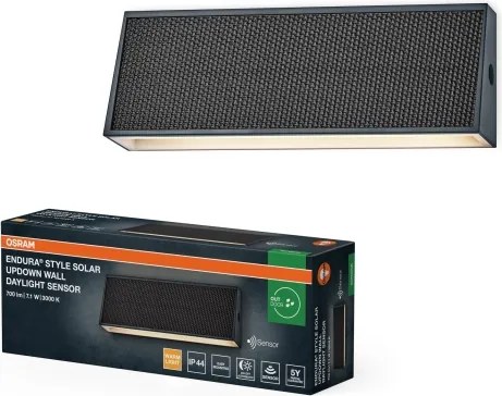 Osram - Aplică solară LED de perete ENDURA STYLE LED/7,1W/4,2V 2000 mAh IP44 antracit