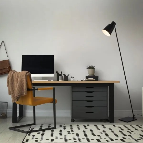 Lampadar Brilo 1xE27/10W/230V negru