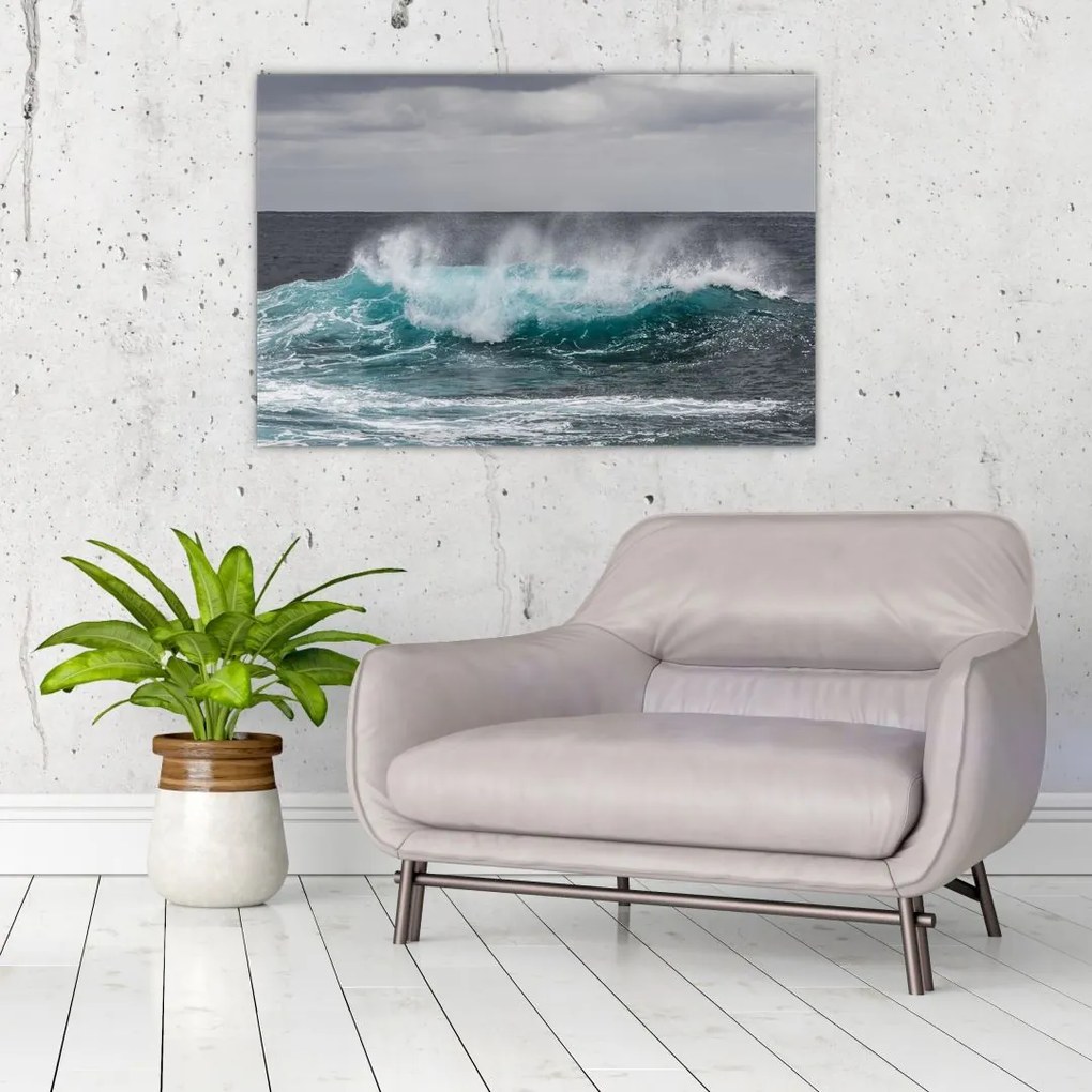 Tablou - Valuri pe ocean (90x60 cm)